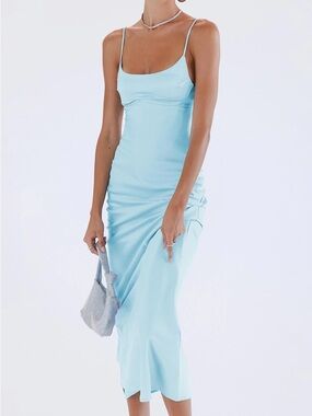 Princess Polly Light Blue Maxi Slip Dress